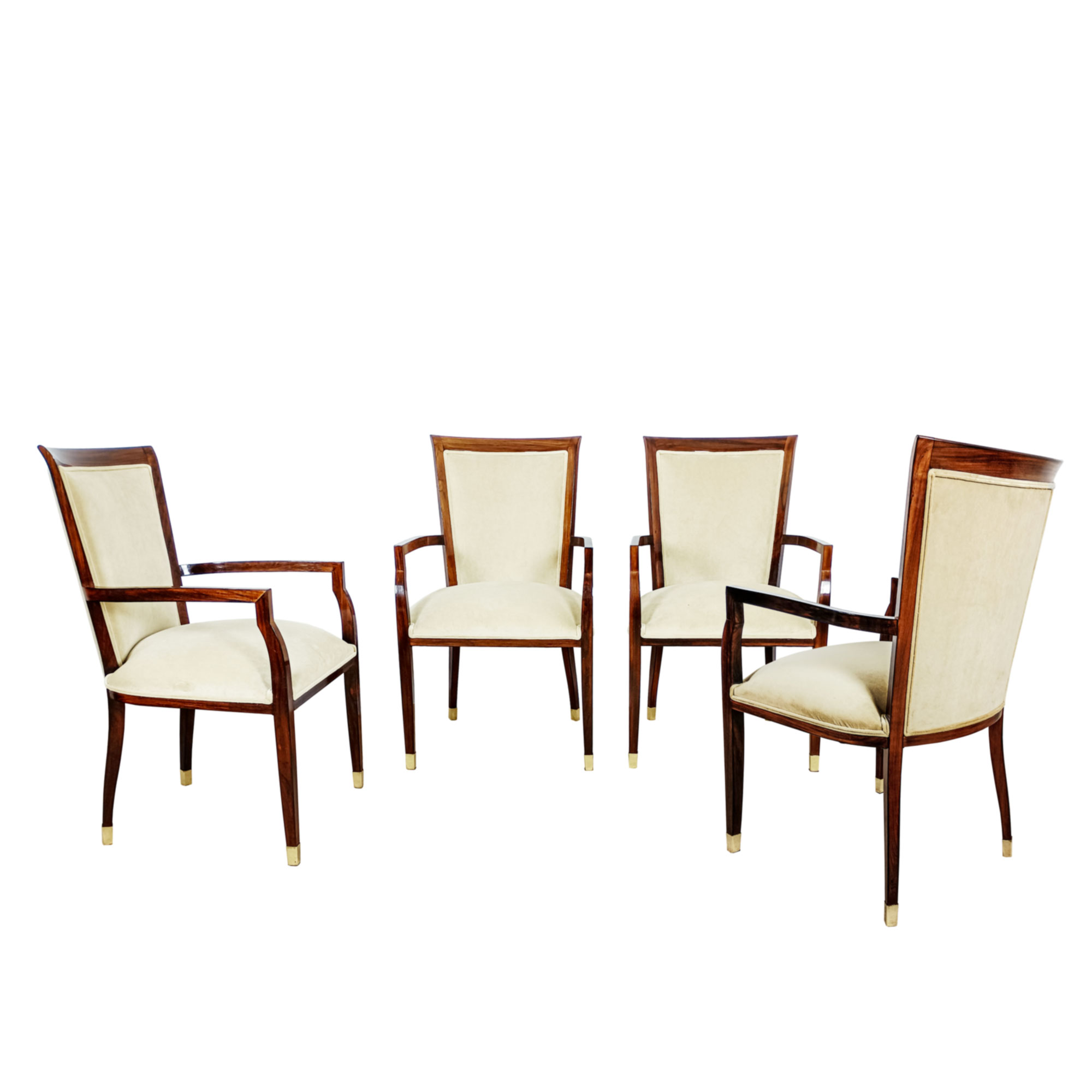 Set of 4 Art Deco desk or table armchairs - France 1930